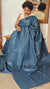 Blue Semi Tussar Silk Saree - 34NU - 1