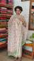 White Floral Printed Cotton Suit - XC33