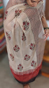 Black Ajrakh Printed Cotton Suit with Chiffon Dupatta - XC33