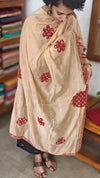 Black cotton suit with chanderi dupatta - XC33