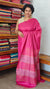 Hot Pink Thin Striped Semi Silk Saree - BGR9