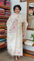Cream and Gold Checked Semi Silk Suit - D1 - CSU7