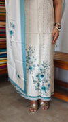 Cream and Gold Zari woven Suit - D3 - CSU7