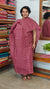 Mauve Floral Printed Noel Tussar Suit - AS56 - 2