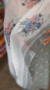 Laurel Green Embroidered Linen Cotton Suit - BVC3