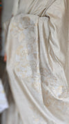 Ivory Chanderi Saree with Gold and Silver Jamdani Weaving - RLA2 - 3