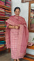 Dusty Pink Cotton Applique Suit - MMC5