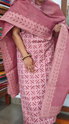 Dusty Pink Cotton Applique Suit - MMC5