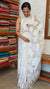 White Organza Applique Saree - PSG2