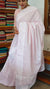 Baby Pink Organdy Saree with Cotton Applique - 7188