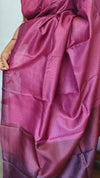 Fuchsia Pink Printed Silk Saree - PK772