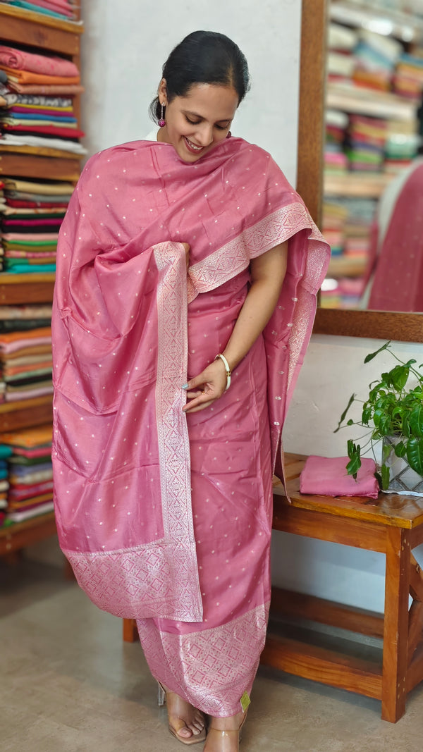 Blush Pink Banarasi Suit