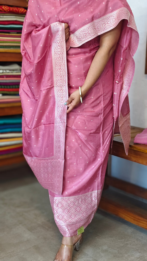 Blush Pink Banarasi Suit