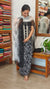 Black and white printed cotton suit