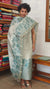 Teal Floral Printed Semi Silk Suit - CSU8