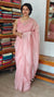 Blush Pink Tissue Organza Saree - 3637