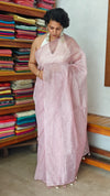 Lilac Tissue Organza Saree - 3637