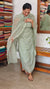 Sage Green Embroidered Crushed Organza Suit - PFV4
