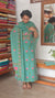 Teal Green Block Printed Cotton Suit