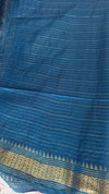 True Blue Mini Checks Semi Silk Saree - BGR8