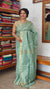 Pastel Teal Mini Checks Semi Silk Saree - BGR8