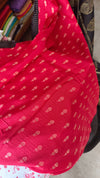 Black check Chinon Silk Banarasi Saree