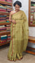 Green Linen Tissue Embroidered Saree - JL391 - 4