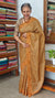Brown Mustard Kota Saree with Cutwork - 408D