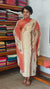 Cream and Brick Red Block Printed Cotton Suit - L425