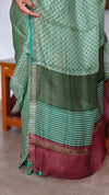 Coral Green Printed Kota Silk Saree - KTS3