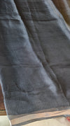 Taupe Kota Silk Floral Printed Saree - KTS3