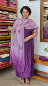Purple Linen Cotton Suit - QS52