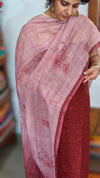 Dark Scarlet Linen Cotton Suit - QS52