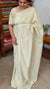 Butter Yellow and Gold Checked Semi Silk Saree - 9733