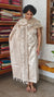 Light Beige Semi Tussar Suit - HTV7 - Ivory Off White