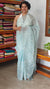 Baby Blue Embroidered Organza Tissue Saree - PD3A