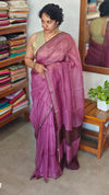 Lilac Printed Pure Kota Silk Saree - KTS3