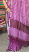 Lilac Printed Pure Kota Silk Saree - KTS3