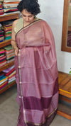 Mauve Printed Pure Kota Silk Saree - KTS3
