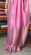 Orchid Pink Chinon Silk Banarasi Saree - CB492