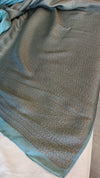 Aqua Mist Chinon Silk Banarasi Saree - CB492