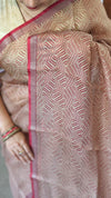 Beige Printed Pure Kota Silk Saree - KTS3