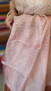 Rosy Beige Printed Pure Kota Silk Saree - KTS3