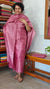 Puce Pink Tussar Silk Suit with Zari Weaving - PT18A