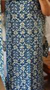 Indigo and White Applique work suit