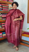 Dark Maroon Noel Tussar Silk Suit - MNT4