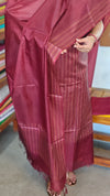 Dark Maroon Noel Tussar Silk Suit - MNT4