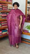 Wine Purple Noel Tussar Silk Suit - MNT4