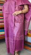Wine Purple Noel Tussar Silk Suit - MNT4
