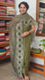 Fern Green Cotton Linen Suit with Applique Work - RXC3